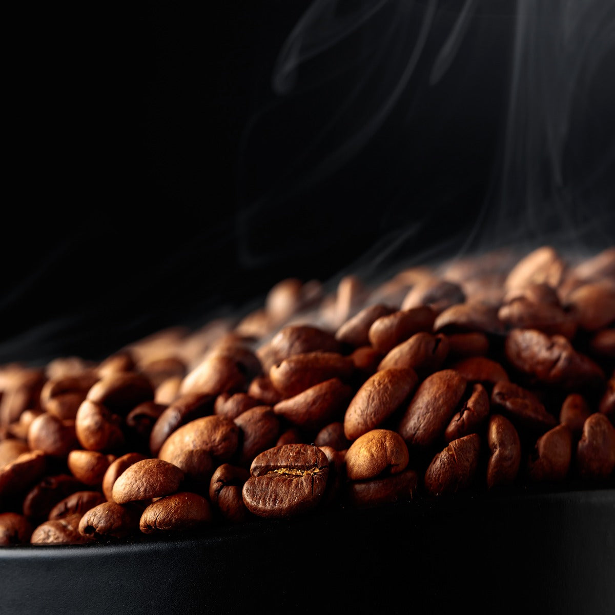 Whole coffee beans used in Executive Radiance Lipid Serum with Coffee Extract and Orange Oil