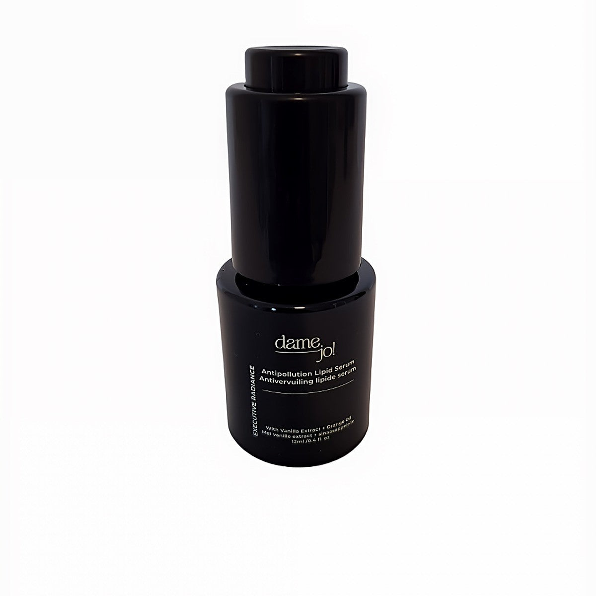 12ml Executive Radiance Antipollution Lipid Serum with Vanilla and Orange Oil in glass bottle