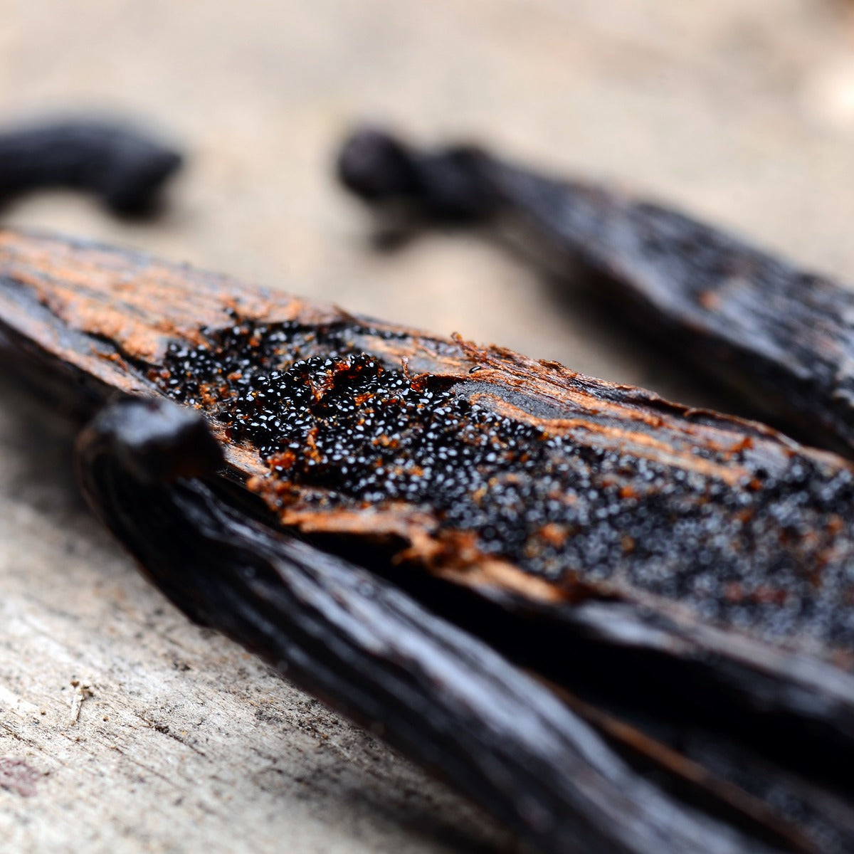 Vanilla extract used in Dame Jo! skincare for calming and restorative properties.